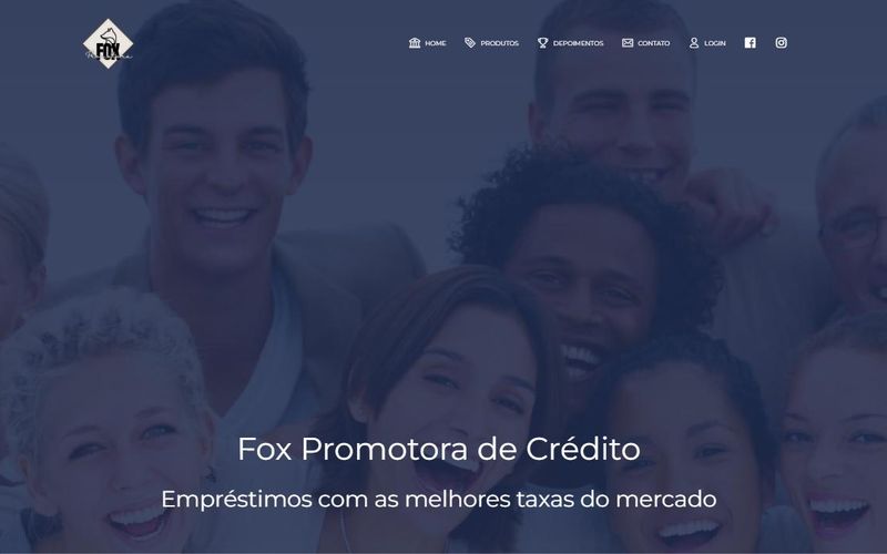 Site da Fox Promotora de Crédito